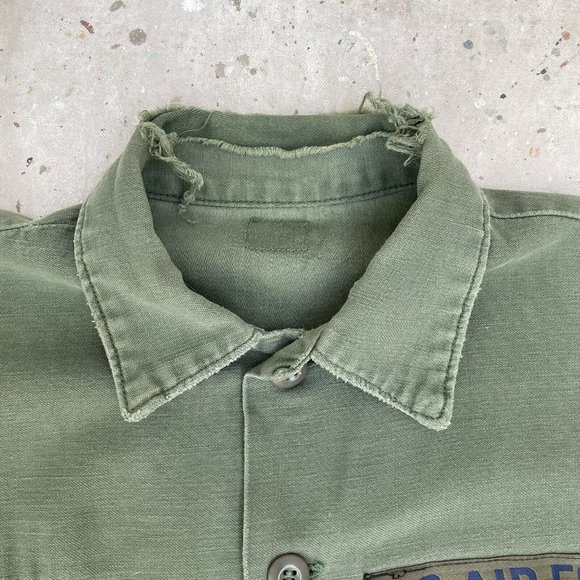 Vintage Vietnam War Era 270th E.I. Squadron USAF Poplin Field Shirt Named Size M - Picture 4 of 4